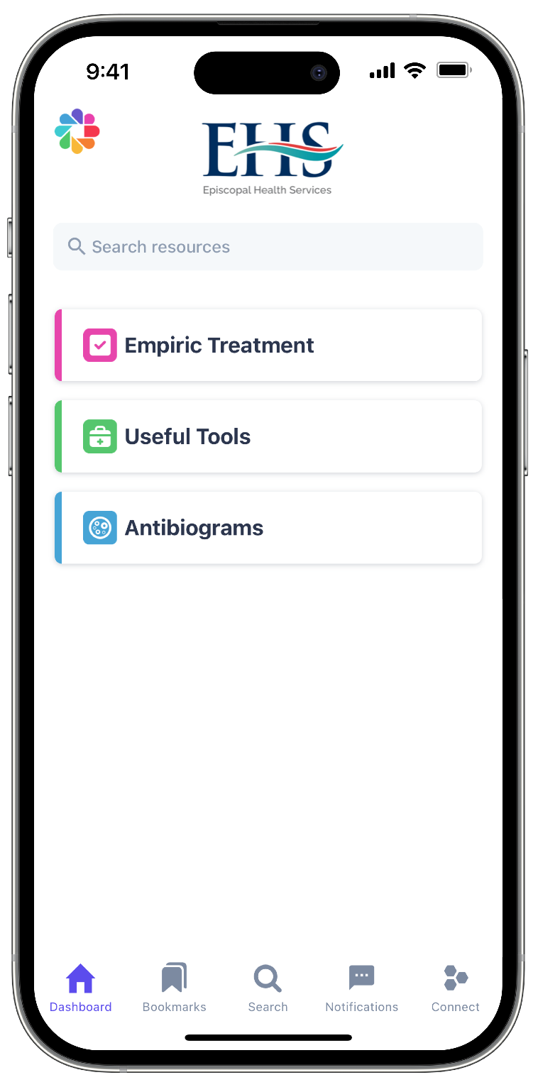 Firstline ID mobile app for Episcopal Health Services