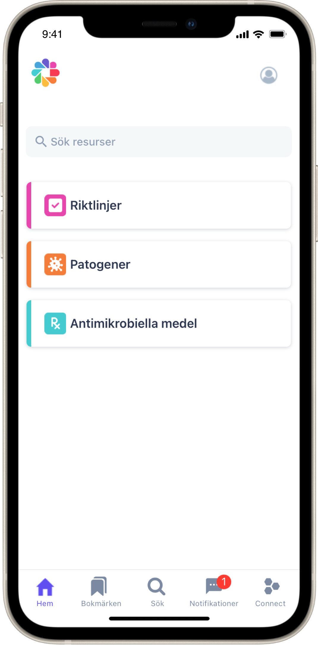 Firstline ID mobile app for Akademiska sjukhuset
